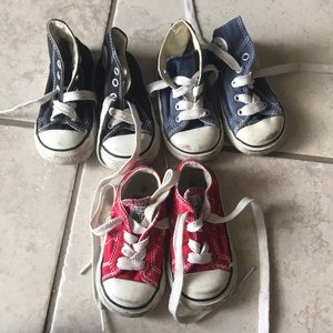 Toddler Converse Shoes Trio 🙌🏼❤️